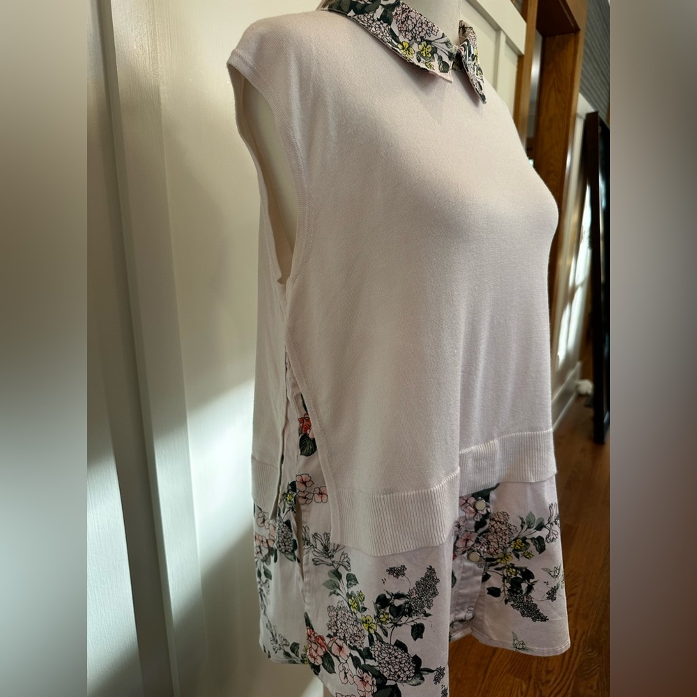 7th Avenue Design Studio Chic Blouse, Medium, EUC